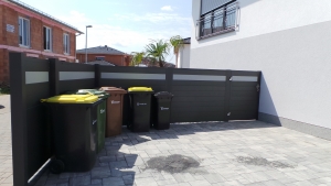 Alu Wind- und Sichtschutz Zaun als Bausatz