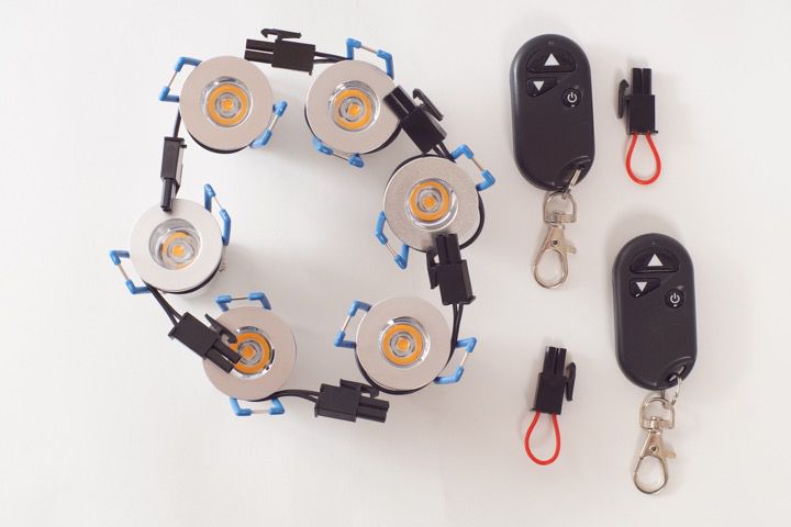 LED Mini Einbaustrahler Set Dimmbar - Terrassenüberdachung Carport