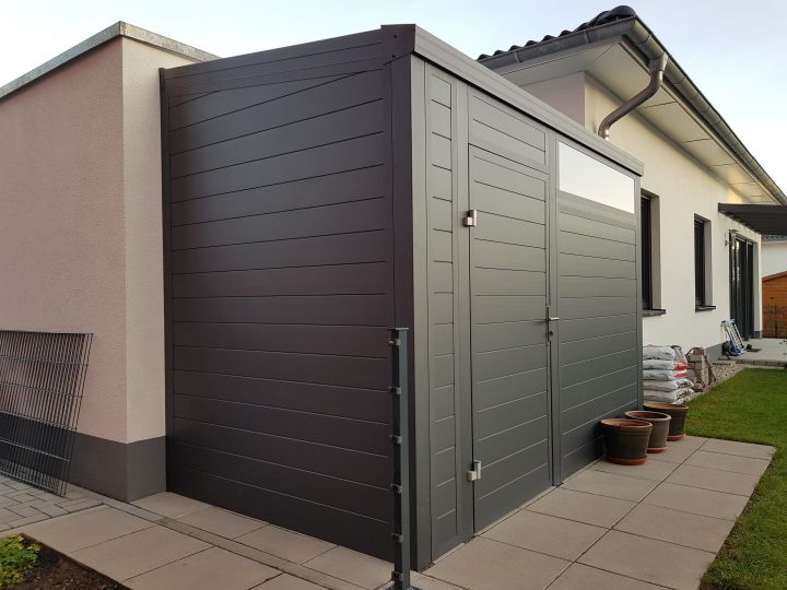 Alu Geräteschuppen 300cm x 200cm Geräteschuppen Selber Bauen